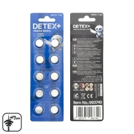 باتری سکه ای +DETEX مدل AG13 بسته 10 عددی