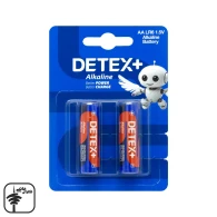 باتری آلکالاین قلمی +DETEX بسته 2 عددی