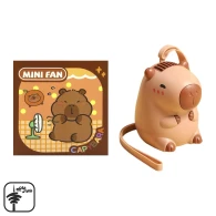 مینی فن شارژی CAPYBARA به همراه بند آویز سیلیکونی