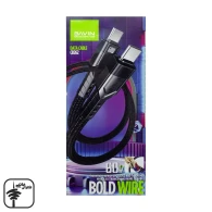 کابل دوسر تایپ سی 60 وات BAVIN مدل CB262 سری Bold Wire