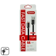 کابل تایپ سی 6A سیلیکونی Cynco مدل CY-02B