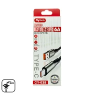 کابل تایپ سی 6A سیلیکونی Cynco مدل CY-03B