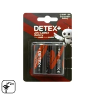 باتری سایز C متوسط +DETEX مدل R14P بسته دو عددی