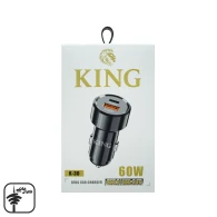شارژر فندکی سوپرفست دو پورت KING مدل K-30