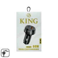 شارژر فندکی سوپرفست دو پورت KING مدل K-40