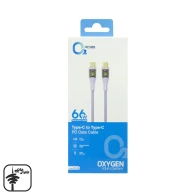 کابل 66W دوسر تایپ سی چراغ دار اکسیژن مدل LX-24