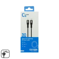 کابل 30W تایپ سی به لایتنینگ اکسیژن مدل LX-27
