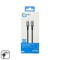 کابل 30W تایپ سی به لایتنینگ اکسیژن مدل LX-33