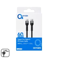کابل 60W دوسر تایپ سی اکسیژن مدل LX-40