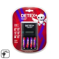 پک شارژر و باتری نیم قلمی +DETEX